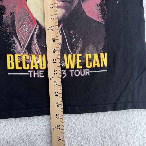 Bon Jovi Shirt Mens Small Black Because We Can 2013 Tour Concert Band Tee - Picture 4 of 6